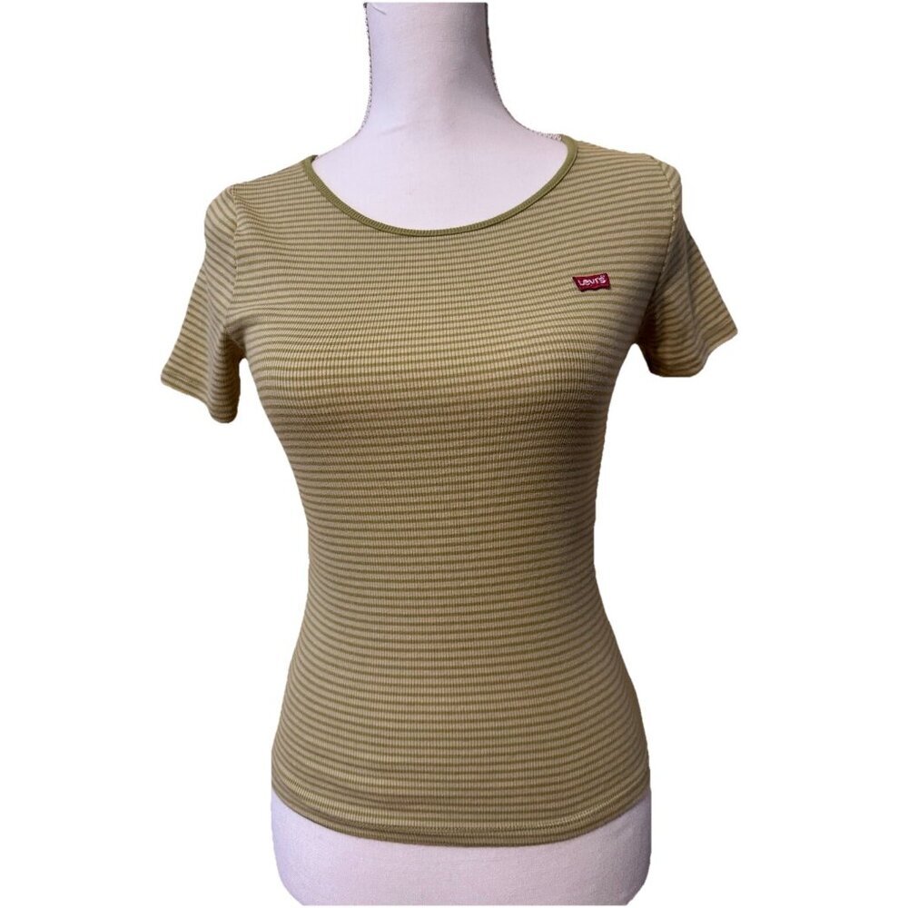 Levi’s Striped Green T-shirt Size XS